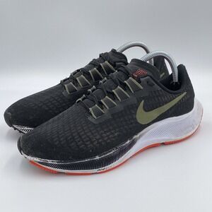 Nike Air Zoom Pegasus 37 Men's Running Shoes Black Olive Size 8.5 BQ9646-004